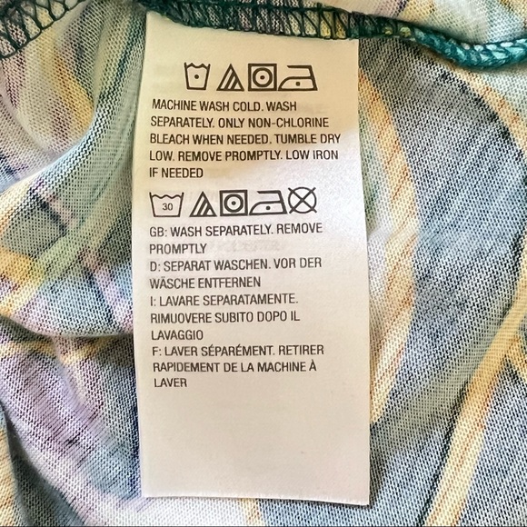 LOGO Lori Goldstein Tropical Print Tunic with Pockets XS-S - Picture 12 of 14